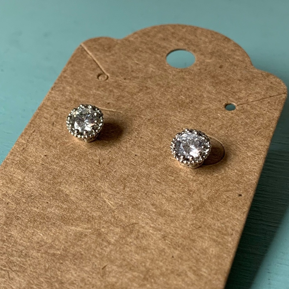 Crystal Crown Earrings